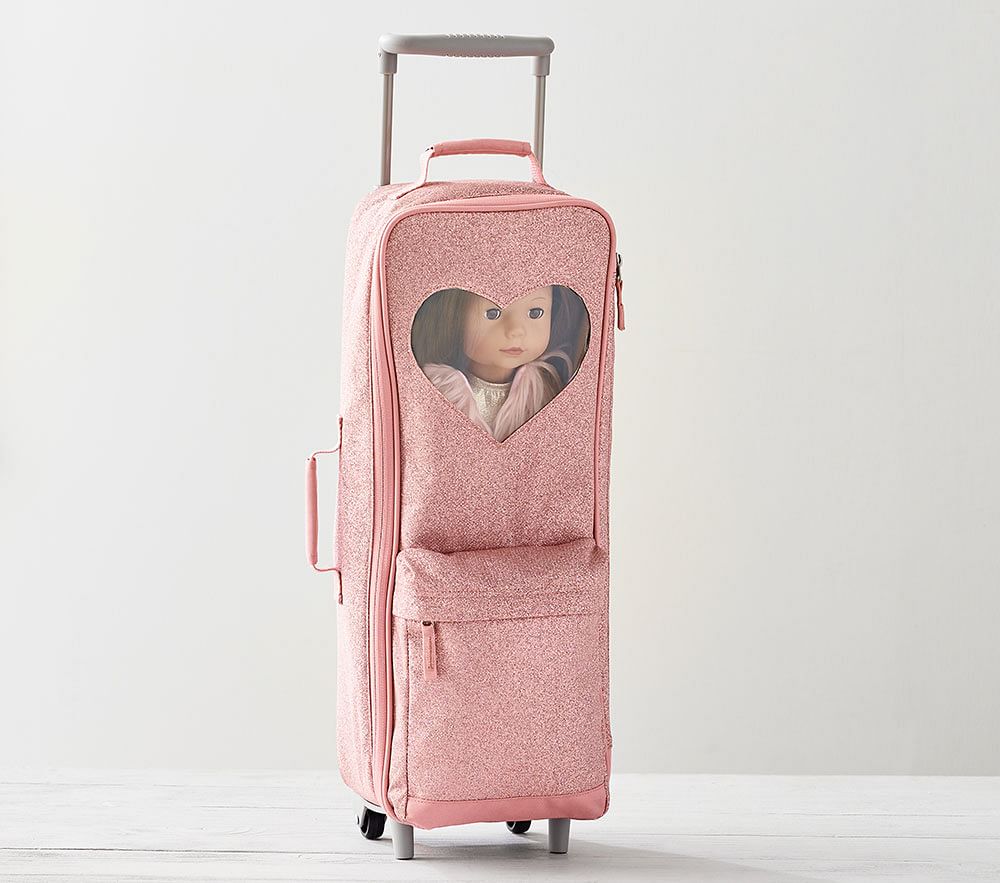Pink Glitter Doll Carrier